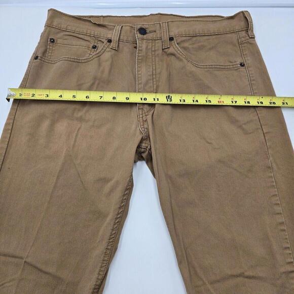 Levi's 505 Jeans Men's 34x30 Regular Fit Medium Wash Brown Stretch Denim (88-42) - Picture 3 of 12